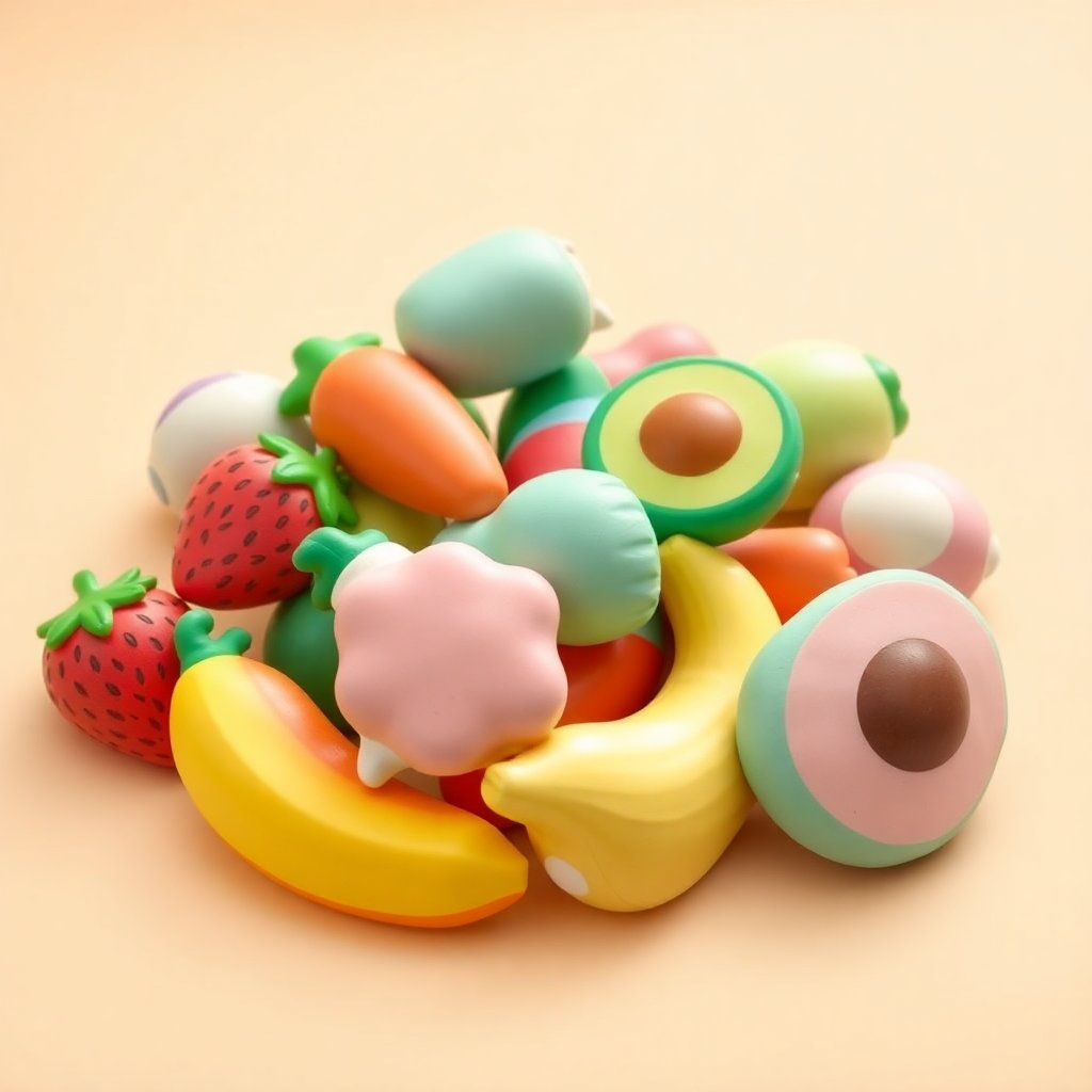NeeDoh Groovy Fruit vs Classic Fruit Squishies